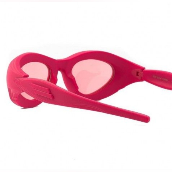 NEW BOTTEGA VENETA UNISEX PINK BB1162S 001 SUNGLASSES - Picture 4 of 5